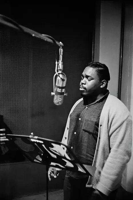 Framed Print : Ad Libs. American vocal group the Ad Libs recording their follow-up single Framed Print : Ad Libs. American vocal group the Ad Libs recording their follow-up single