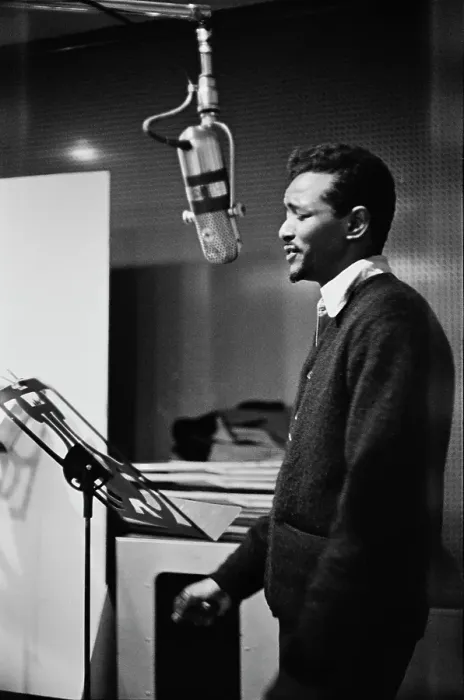 Framed Print : Ad Libs. American vocal group the Ad Libs recording their follow-up single Framed Print : Ad Libs. American vocal group the Ad Libs recording their follow-up single