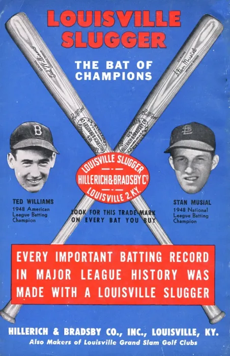 Framed Print : Ad For Louisville Slugger Baseball Bats Framed Print : Ad For Louisville Slugger Baseball Bats