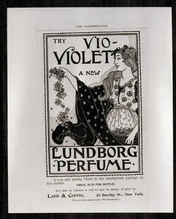 Framed Print : Advertisement for Lundborg Perfume Framed Print : Advertisement for Lundborg Perfume