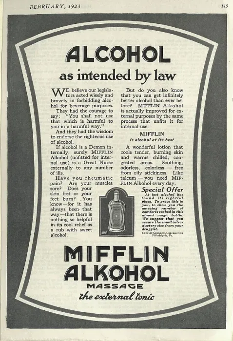 Framed Print : Advertisement for Mifflen Alkohol Framed Print : Advertisement for Mifflen Alkohol