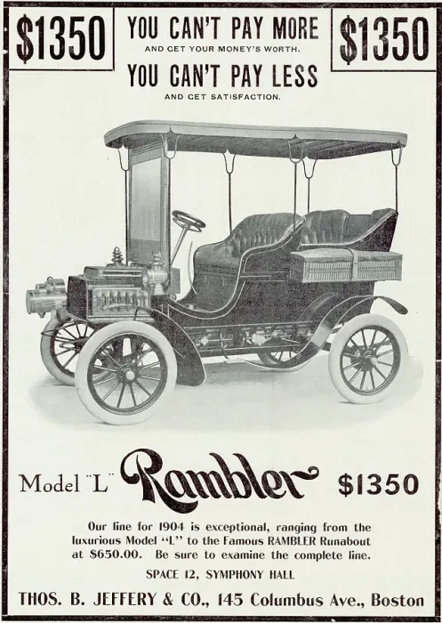 Framed Print : Advertisement for Model L Rambler Framed Print : Advertisement for Model L Rambler