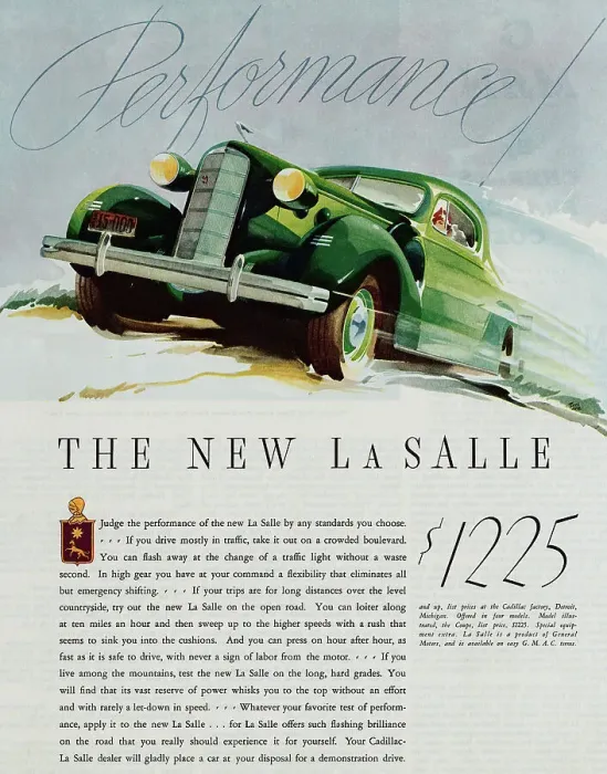 Framed Print : Advertisement for the New LaSalle Automobile Framed Print : Advertisement for the New LaSalle Automobile