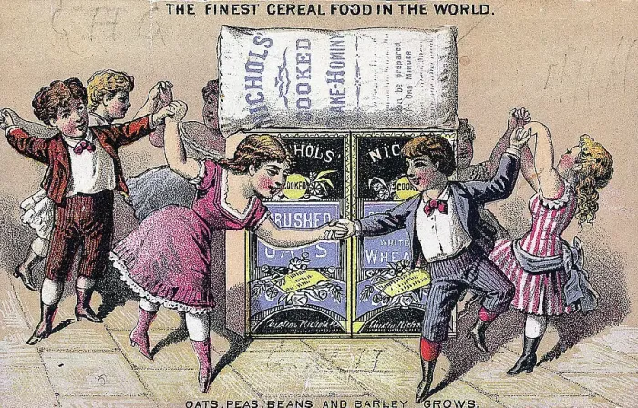 Framed Print : Ad For Nichols Cereal W / Children Framed Print : Ad For Nichols Cereal W / Children