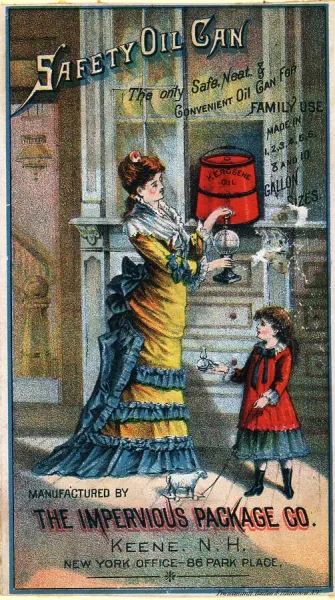 Fine Art Storehouse Print: Advertisement for Safety Oil Can. Art