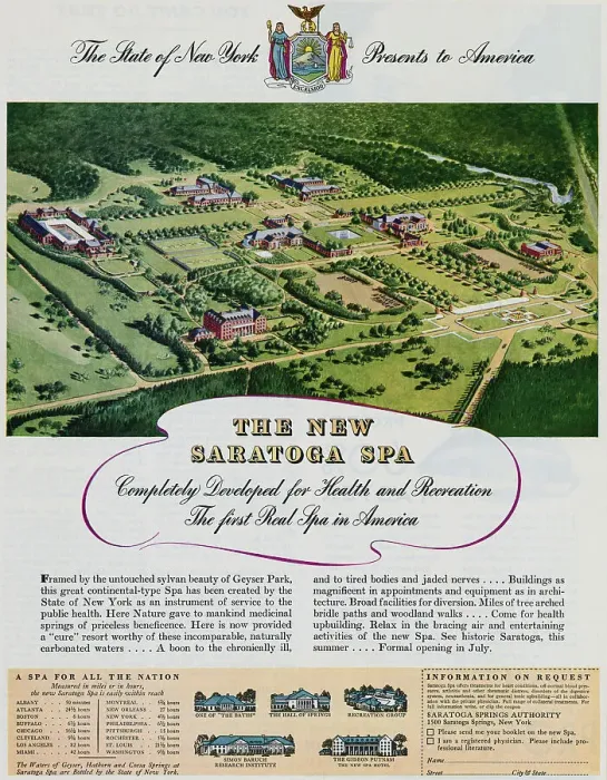 Framed Print : Advertisement for Saratoga Spa Framed Print : Advertisement for Saratoga Spa