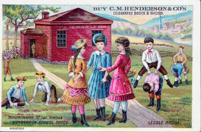 Framed Print : Advertisement For School Shoes Framed Print : Advertisement For School Shoes
