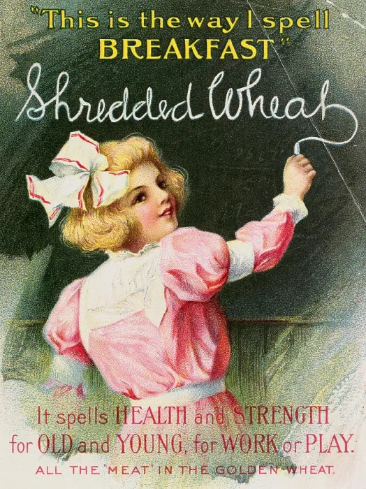 Framed Print : Advertisement for Shredded Wheat