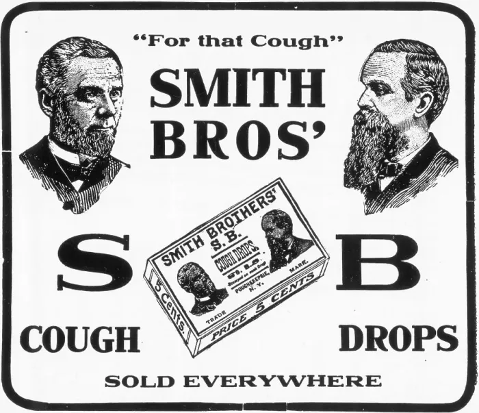 Framed Print : Ad For Smith Brothers Cough Drops Framed Print : Ad For Smith Brothers Cough Drops