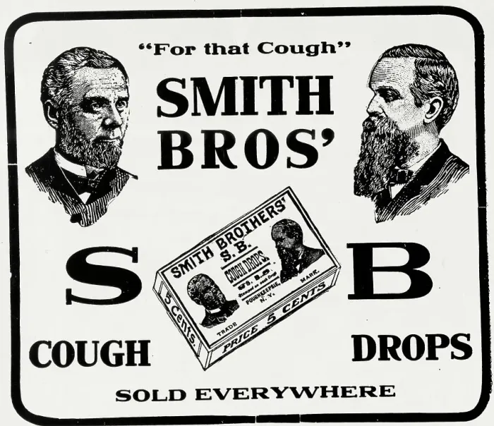 Framed Print : Advertisement for Smith Brothers Cough Drops Framed Print : Advertisement for Smith Brothers Cough Drops