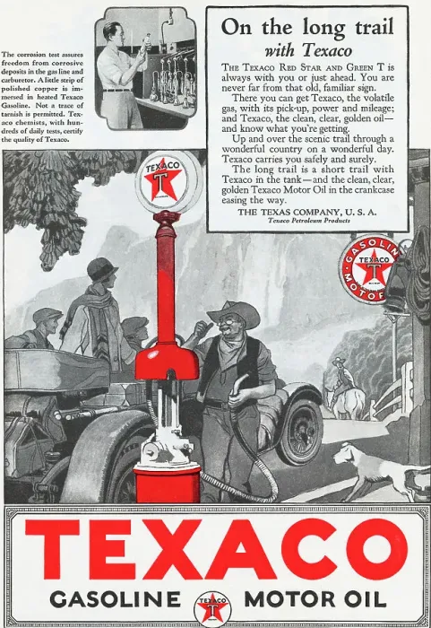 Framed Print : Advertisement for Texaco Gasoline Products from American Magazine Framed Print : Advertisement for Texaco Gasoline Products from American Magazine