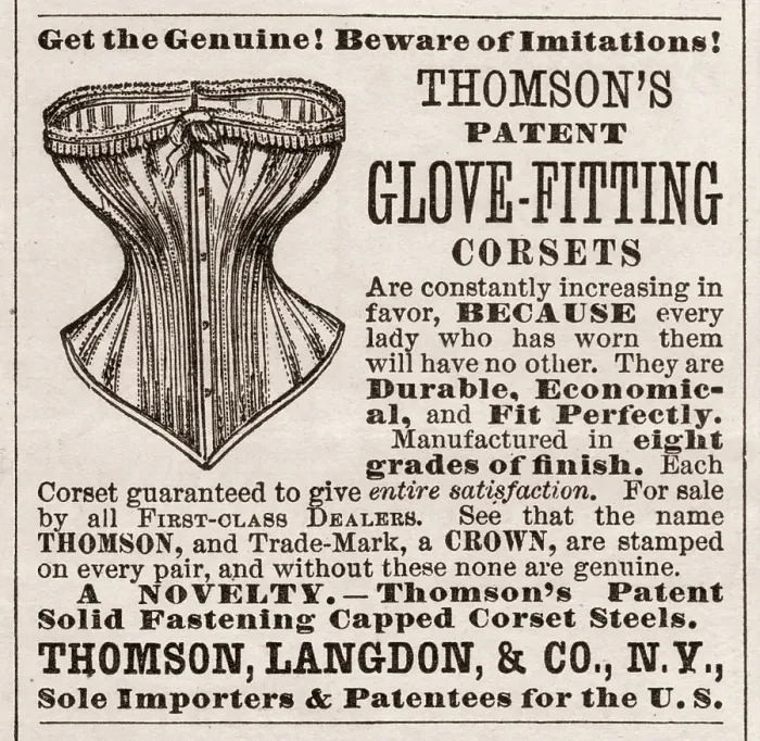 Framed Print : Ad For Thomson's corsets Framed Print : Ad For Thomson's corsets