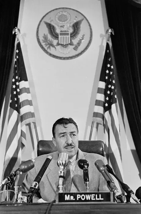 Framed Print : Adam C. Powell Speaking at News Conference Framed Print : Adam C. Powell Speaking at News Conference
