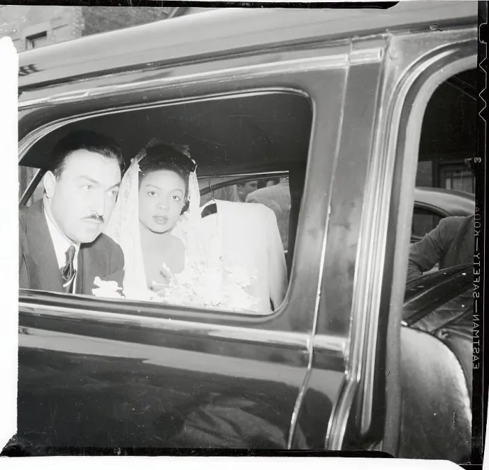 Framed Print : Adam Clayton Powell And New Wife In Car Framed Print : Adam Clayton Powell And New Wife In Car