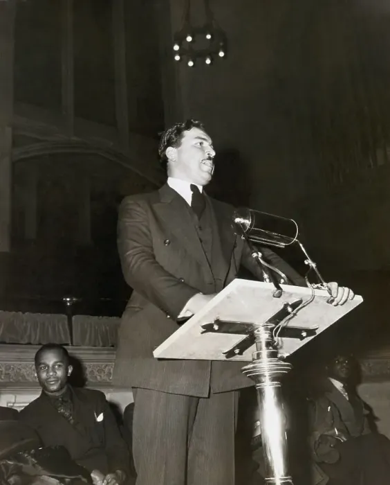 Framed Print : Adam Clayton Powell Speaking At Podium Framed Print : Adam Clayton Powell Speaking At Podium