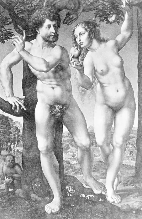 Framed Print : Adam and Eve Framed Print : Adam and Eve
