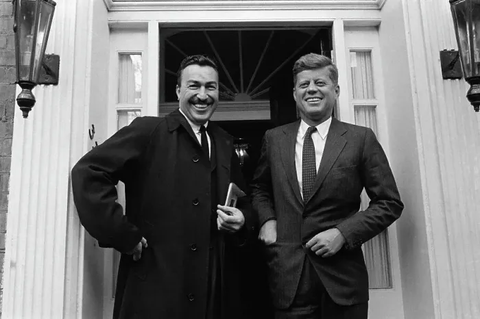 Framed Print : Adam Powell And John F. Kennedy