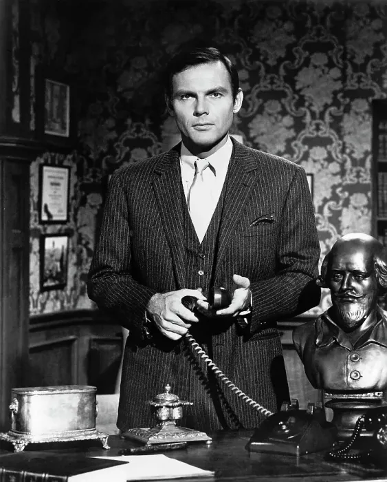 : Adam West Holding Telephone Receiver : Adam West Holding Telephone Receiver