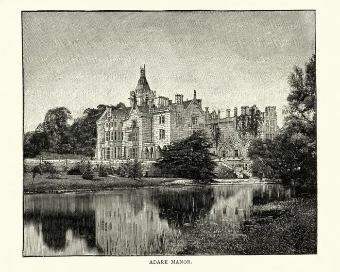 Framed Print : Adare Manor, County Limerick, Ireland, 19th Century Framed Print : Adare Manor, County Limerick, Ireland, 19th Century