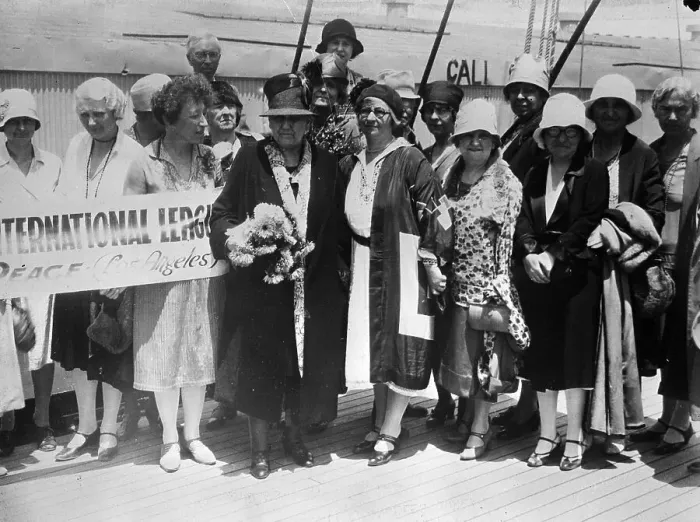 Framed Print : Addams With Flowers In Group Of Women Framed Print : Addams With Flowers In Group Of Women