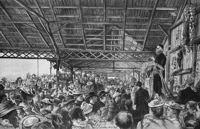 Framed Print : Address by Father Kneipp in the open hall at Woerishofen, Bavaria, Germany, Sebastian Anton Kneipp, 17 May 1821, 17 June 1897, was a Roman Catholic priest from Bavarian Swabia who became known as a cold water therapy practicing hydrotherapist Framed Print : Address by Father Kneipp in the open hall at Woerishofen, Bavaria, Germany, Sebastian Anton Kneipp, 17 May 1821, 17 June 1897, was a Roman Catholic priest from Bavarian Swabia who became known as a cold water therapy practicing hydrotherapist