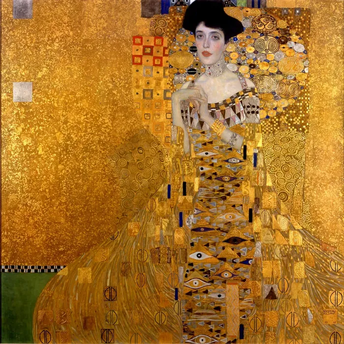 Framed Print : Adele Bloch-Bauer I, 1907. Artist: Klimt, Gustav (1862-1918)