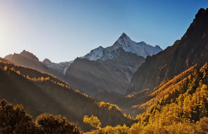 Framed Print : Aden yading mountains in China Framed Print : Aden yading mountains in China