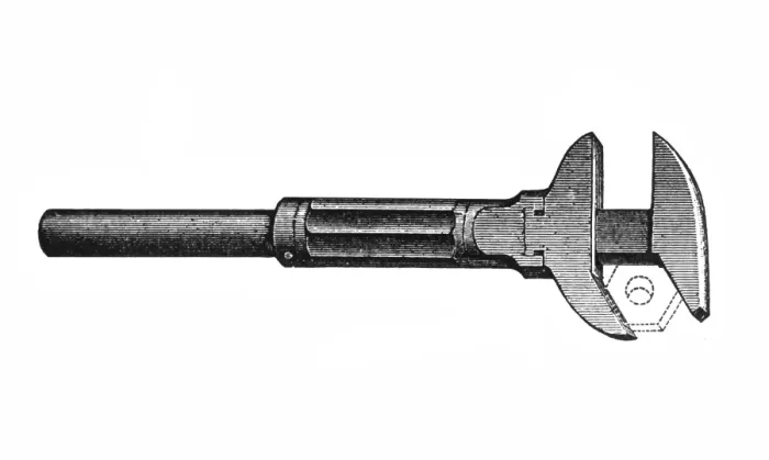 Framed Print : Adjustable Wrench Framed Print : Adjustable Wrench