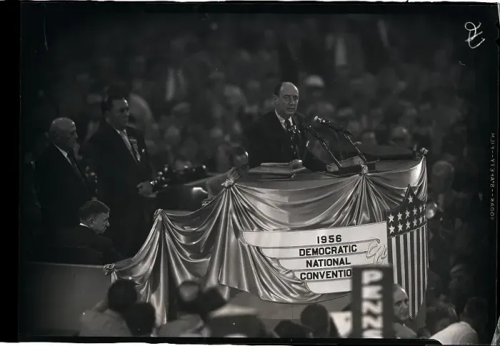 Framed Print : Adlai Stevenson Addressing Convention Framed Print : Adlai Stevenson Addressing Convention