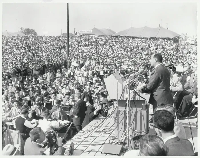 Framed Print : Adlai Stevenson Addressing Crowd Framed Print : Adlai Stevenson Addressing Crowd