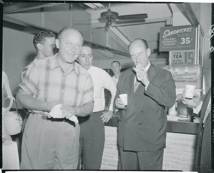 Framed Print : Adlai Stevenson Stopping for Food Framed Print : Adlai Stevenson Stopping for Food