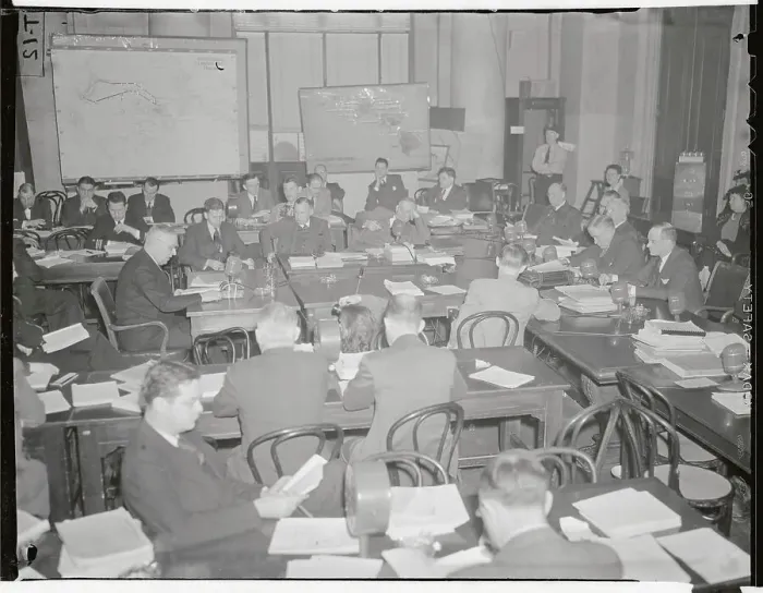 Framed Print : Admiral Kimmel Speaking to Senate Committee Framed Print : Admiral Kimmel Speaking to Senate Committee