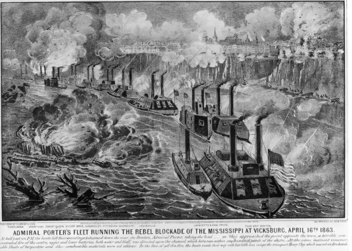 Framed Print : Admiral Porters Fleet Framed Print : Admiral Porters Fleet