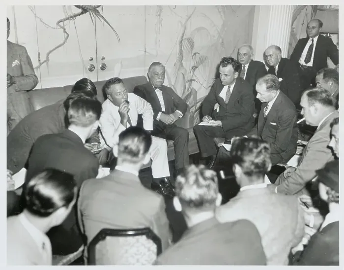 Framed Print : Admiral Richard E. Byrd Talking to Reporters Framed Print : Admiral Richard E. Byrd Talking to Reporters