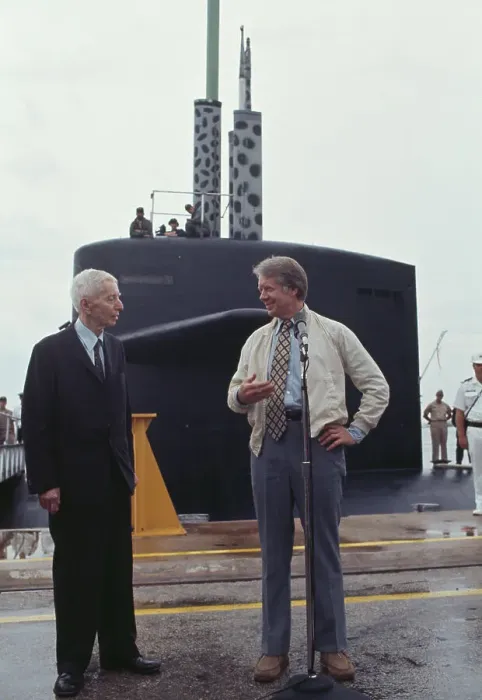 Framed Print : Admiral Rickover And President Carter Framed Print : Admiral Rickover And President Carter