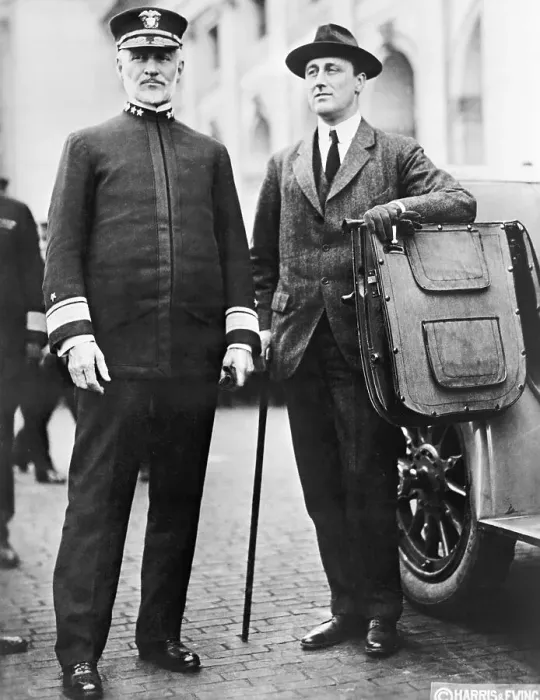 Framed Print : Admiral Sims and FDR Framed Print : Admiral Sims and FDR