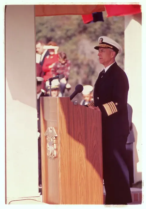 Framed Print : Admiral Thomas H. Moorer at the Podium Framed Print : Admiral Thomas H. Moorer at the Podium