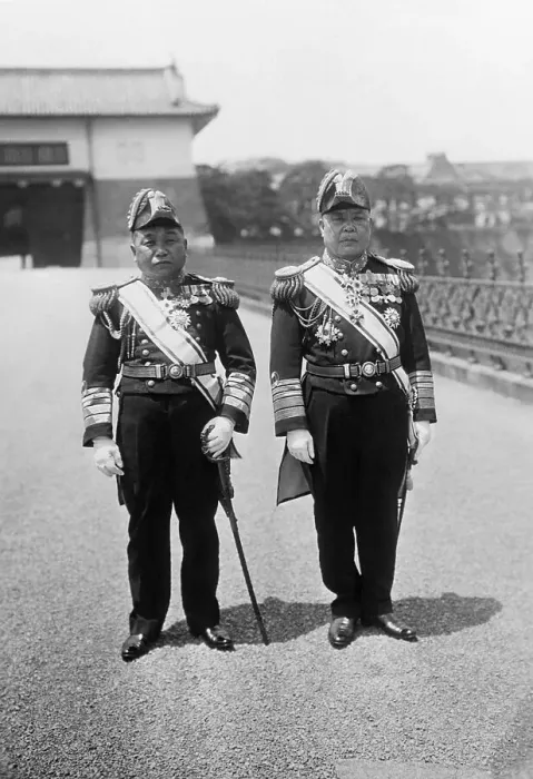Framed Print : Admirals Yeisuke Yamamoto and M. Osumi Framed Print : Admirals Yeisuke Yamamoto and M. Osumi