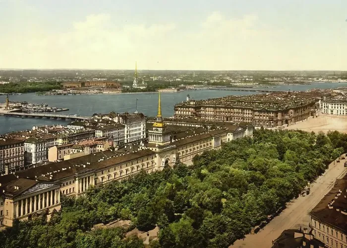 Framed Print : The Admiralty, St. Petersburg, Russia, circa 1890, Historic, digitally enhanced reproduction of a photochrome print of the period Framed Print : The Admiralty, St. Petersburg, Russia, circa 1890, Historic, digitally enhanced reproduction of a photochrome print of the period