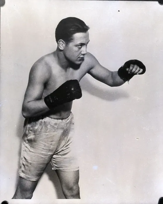 Framed Print : Adolf Wolfgast In Punching Pose Framed Print : Adolf Wolfgast In Punching Pose