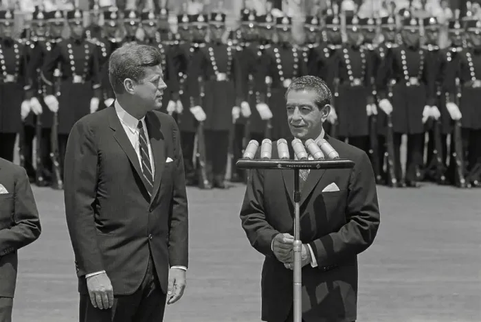 Framed Print : Adolfo Lopez Mateos Welcomes President Kennedy Framed Print : Adolfo Lopez Mateos Welcomes President Kennedy