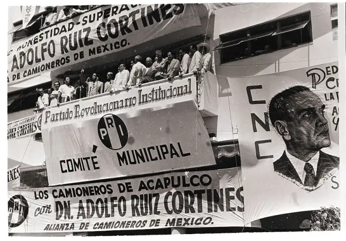 Framed Print : Adolfo Ruiz Cortines Campaign Banners Framed Print : Adolfo Ruiz Cortines Campaign Banners