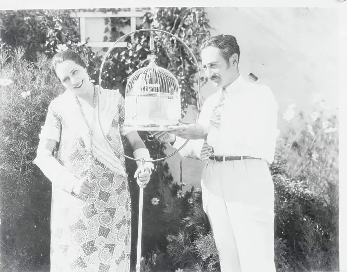 Framed Print : Adolphe Menjou and Wife Framed Print : Adolphe Menjou and Wife