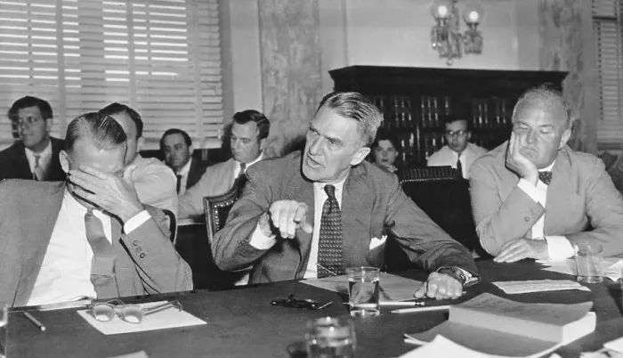 Framed Print : Adolphe Wenzell Testifying at Senate Hearing Framed Print : Adolphe Wenzell Testifying at Senate Hearing