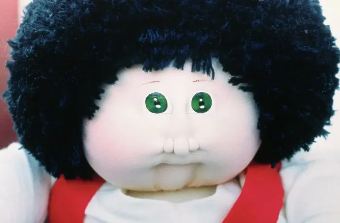 Framed Print : Adorable Cabbage Patch Doll Face