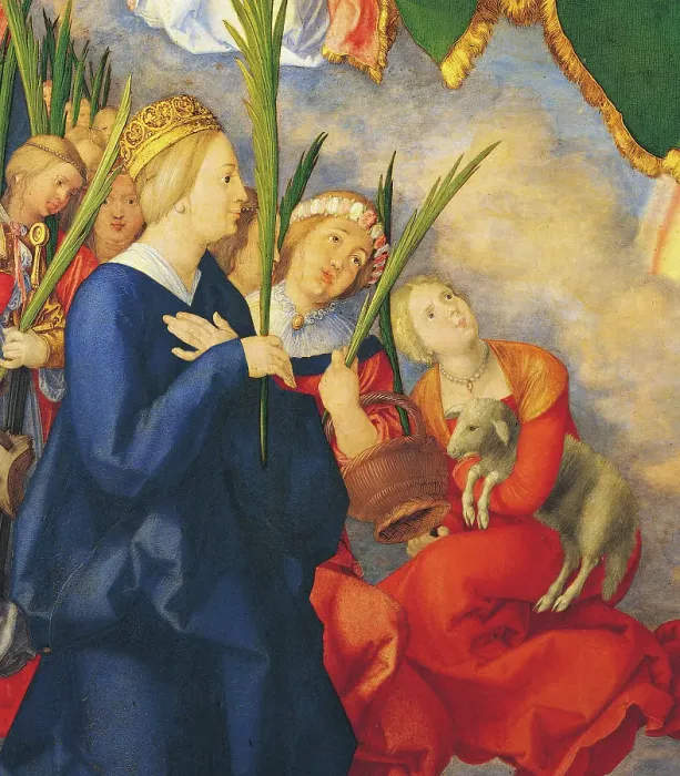 Framed Print : The Adoration of the Holy Trinity (The Landauer Altarpiece), by Albrecht Drer, 1511, 16th Century, oil on poplar panel, cm 135 x 123, 4 Framed Print : The Adoration of the Holy Trinity (The Landauer Altarpiece), by Albrecht Drer, 1511, 16th Century, oil on poplar panel, cm 135 x 123, 4