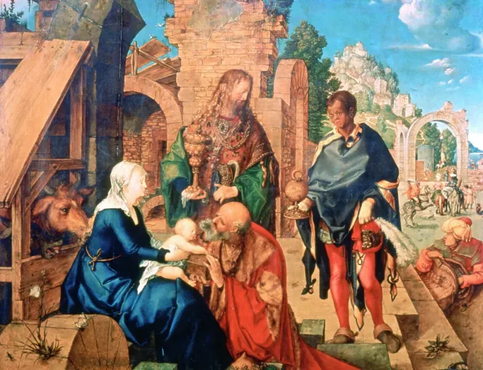Framed Print : The Adoration of the Magi, 1504. Artist: Albrecht Dürer Framed Print : The Adoration of the Magi, 1504. Artist: Albrecht Dürer