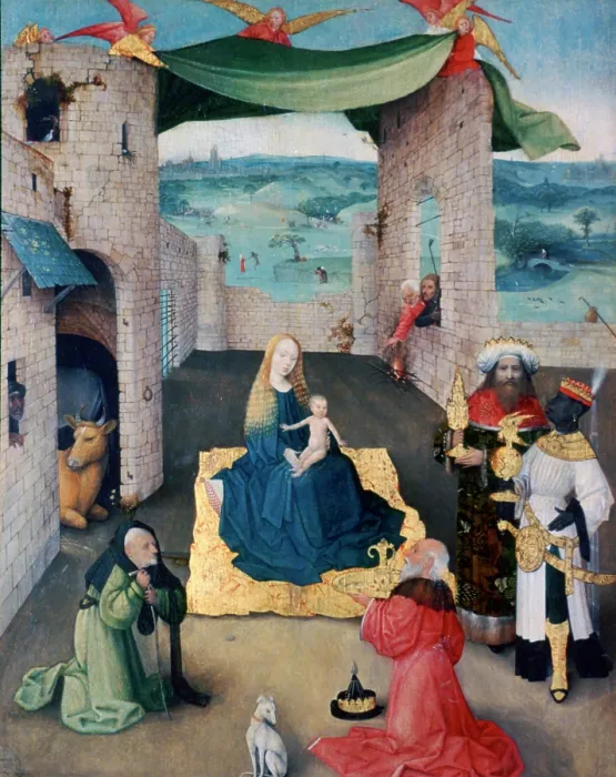 Framed Print : The Adoration of the Magi, c1490. Artist: Hieronymus Bosch