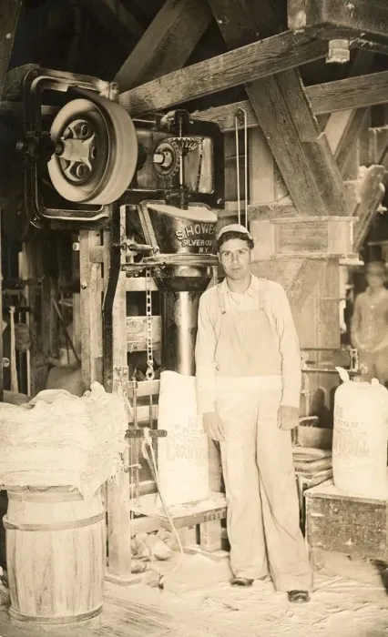 Framed Print : adult, antique, assembly line, black and white, caucasian, corn flour, corn meal Framed Print : adult, antique, assembly line, black and white, caucasian, corn flour, corn meal