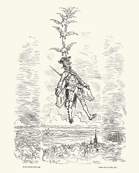 Adventures of Baron Munchausen by Gustave Dore